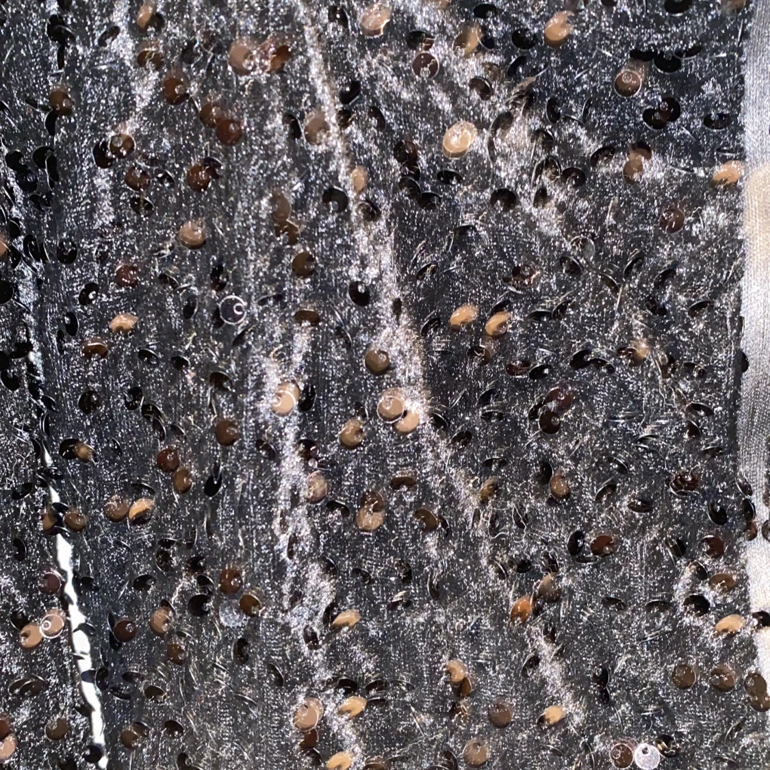 Svart glittrig klänning med paljetter - 2