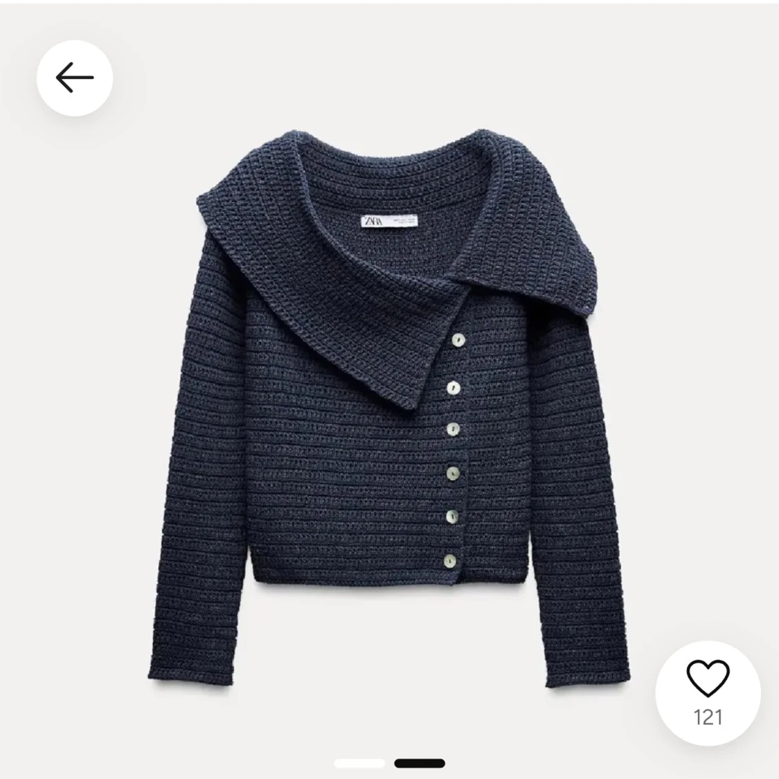 Mörkblå kofta från Zara