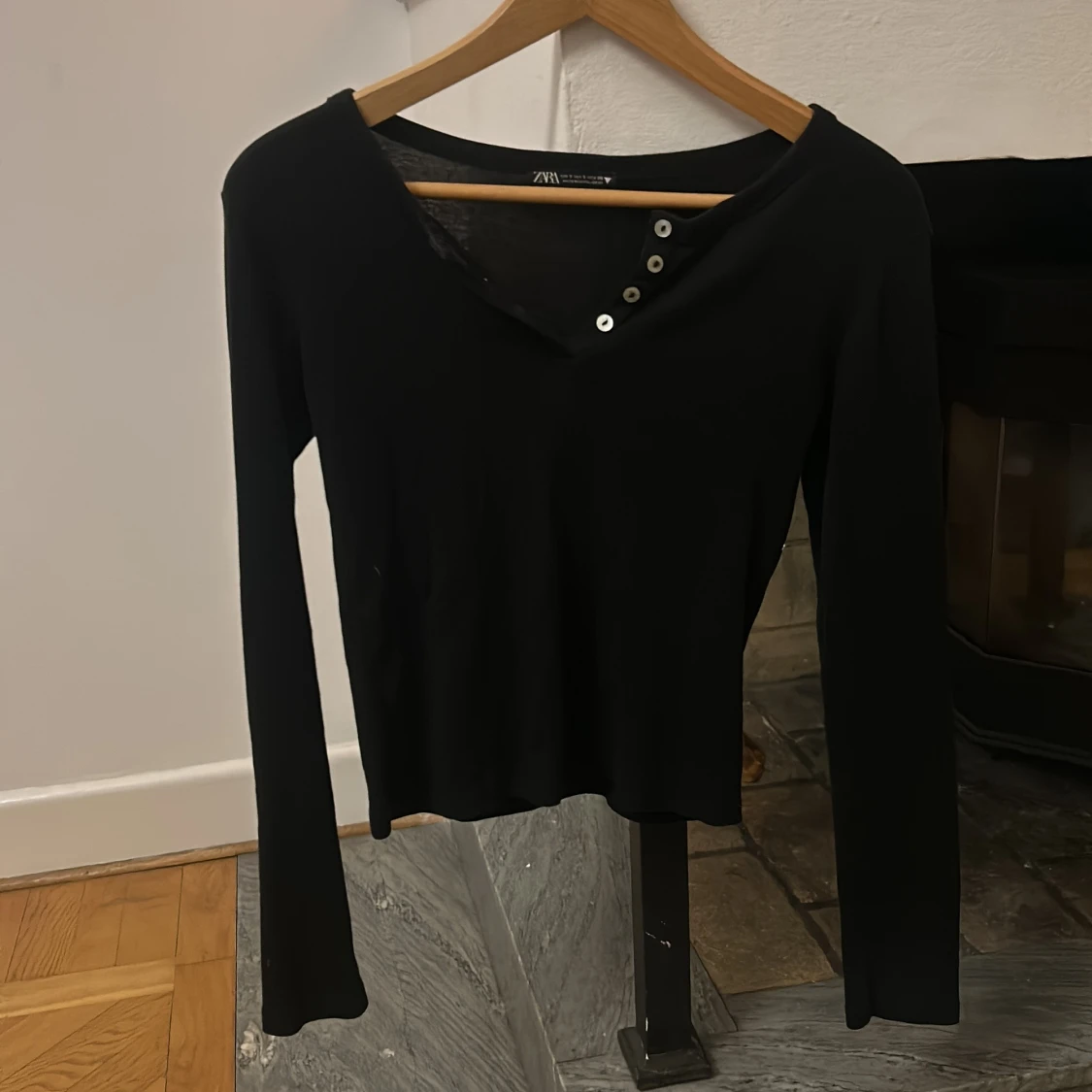 Svart långärmad topp från Zara