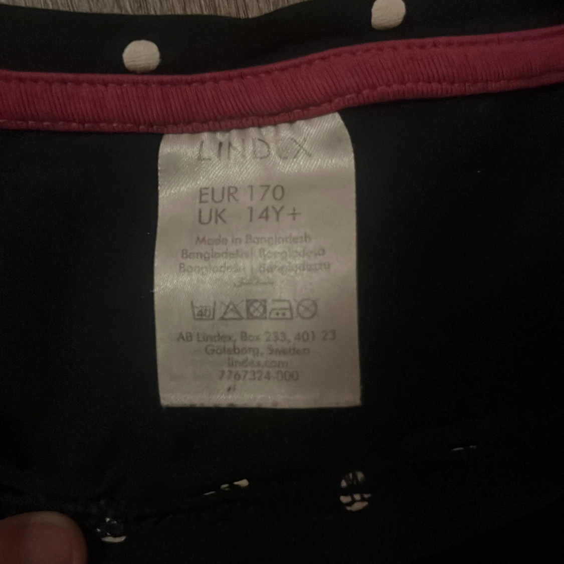 Prickigt pyamas sett från Lindex  - 3