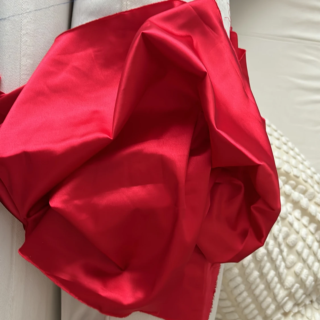 Tyg rött och blått - 90