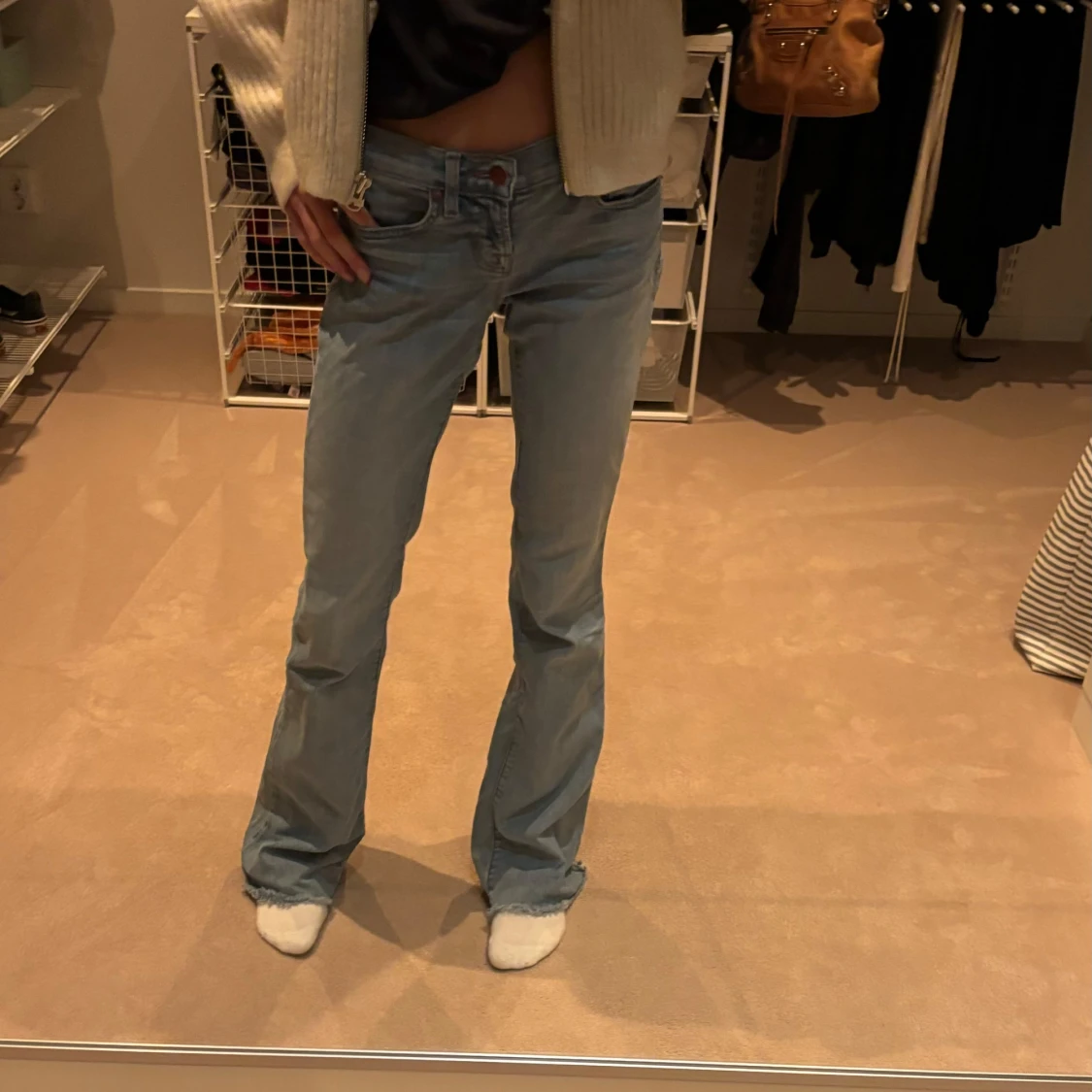 Lågmidjade bootcut jeans