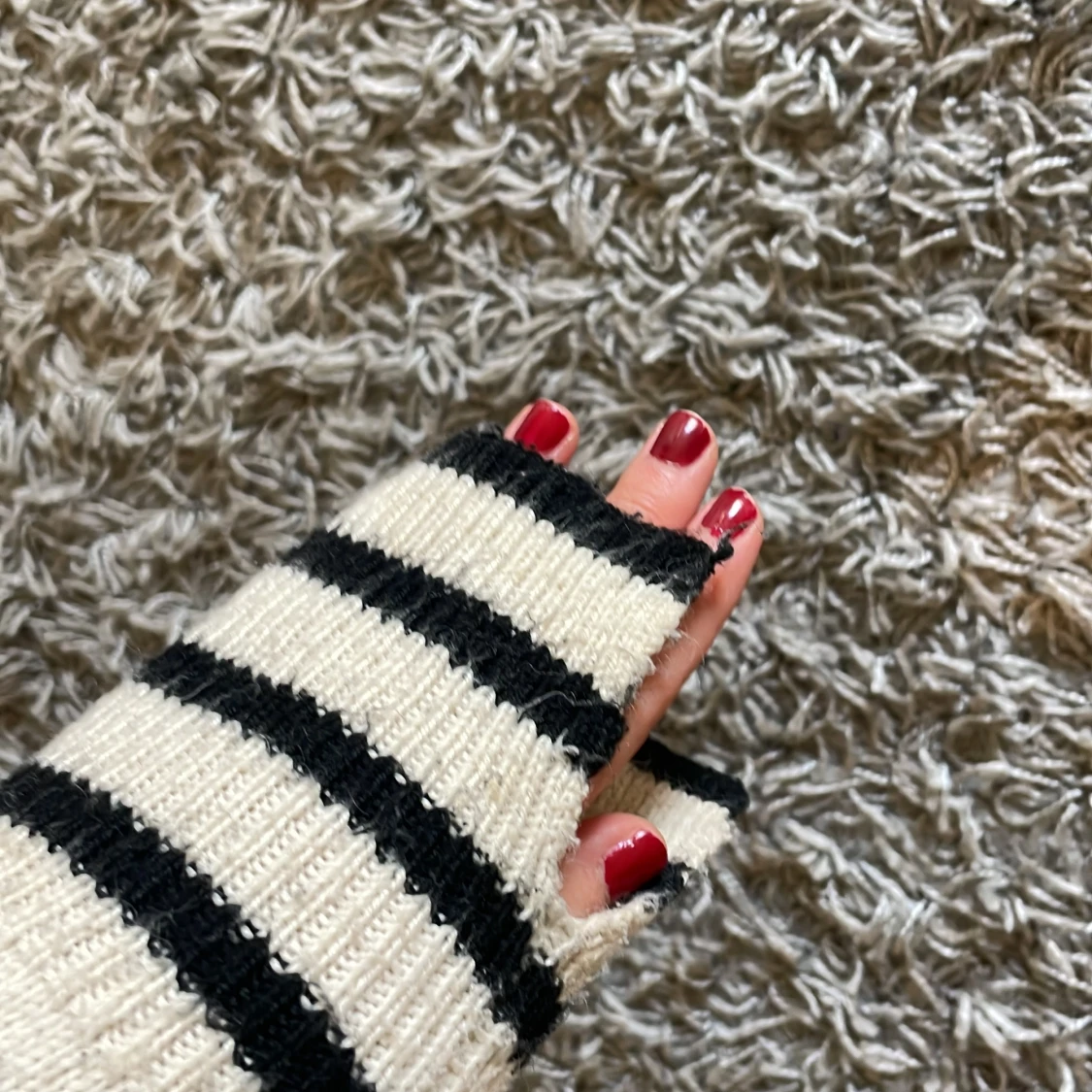 Randig stickad tröja från H&M - 92