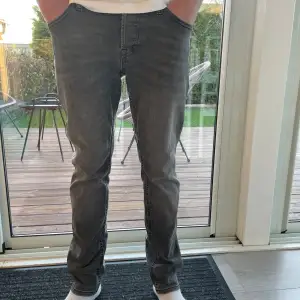 Säljer ett par grå jeans från Jack Jones i mycket bra skick. Modellen är slim fit glenn och är i storlek w29 l30. De är i mycket bra skick och inte använda mycket. Hör av er vid minsta lilla fråga!