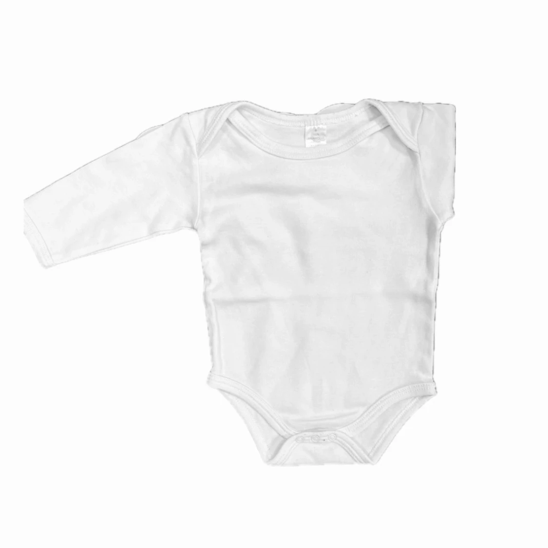 Vit långärmad babybody