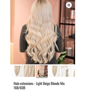 Halo-extension myextensions - Säljer ett halo-extension från myextensions i färgen 16b/60b då jag köpt ett ljusare💕150g 50cm långt. Medföljer endast en gummitråd!nypris:2299kr