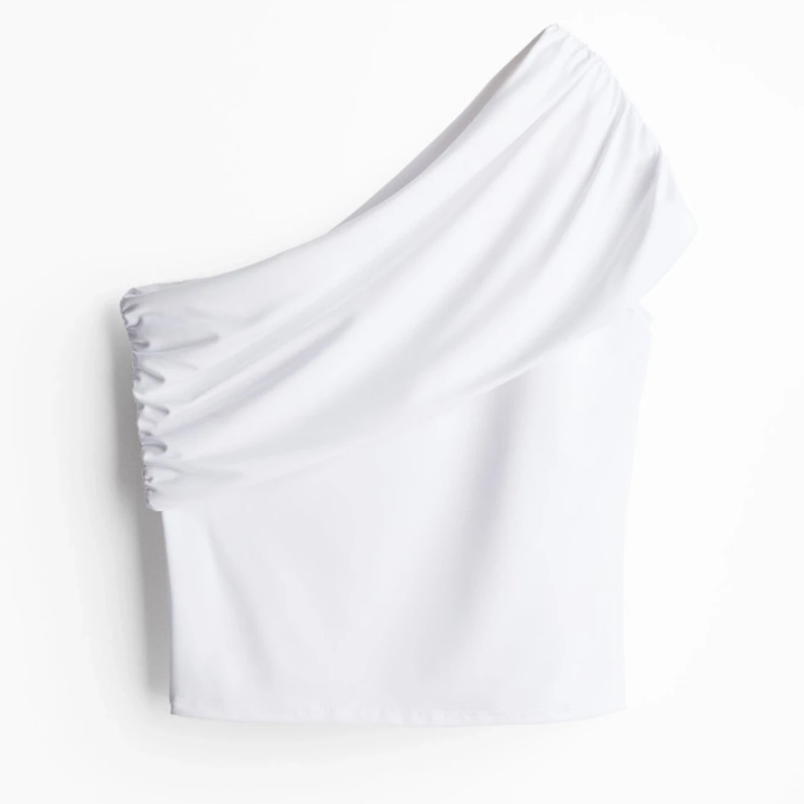 Vit oneshoulder topp - 1