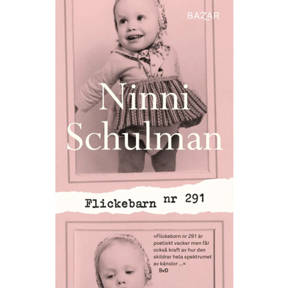 Ninni Schulman är en firad deckarförfattare men inom henne ryms ett mörker. Efter sju framgångsrika spänningsromaner kommer nu en hudlös självbiografisk roman.Ninni Schulman befinner sig på botten efter en uppslitande skilsmässa. I samtalen med sin terapeut inser hon att hon måste ta itu med de barndomsupplevelser som har format henne, och hon beställer fram sina gamla sjukhusjournaler. Född med en ryggskada som hotade att ta hennes liv genomlevde Ninni en uppväxt präglad av sjukhusvistelser, ensamhet och utanförskap.Vad gör det med ett barn att skiljas från sina föräldrar och alltid känna sig annorlunda? Och hur gör man för att våga tro på att man är värd att bli älskad just så som man är?    Format Pocket   Omfång 221 sidor   Språk Svenska   Förlag Bazar Förlag   Utgivningsdatum 2021-10-15   Medverkande Lotta Kühlhorn   Medverkande Ninni Schulman   ISBN 9789180062671  . Böcker.