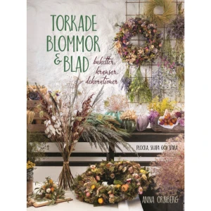 Torkade blommor & blad : buketter, kransar, dekorationer (inbunden) - Torkade blommor har blivit en trendig inredningsdetalj i våra hem. Här blandas de sköna blomstren från trädgården med vilda växter från skog, ängar och dikesrenar. Gör vackra grupper att ge bort, bind buketter och klassiska kransar, fläta med gräs och dekorera grenar, paket och etiketter med allt vad naturen bjuder på.Blomsterbönderna på Fiddekulla Trädgård ger tips på hur du kan odla egna snittblommor för torkning och du får också lära dig olika tekniker för att torka och spara dina växter.Anna Örnberg har skrivit över 30 böcker inom heminredning, hantverk och trädgård. Denna gång har hon skapat torkad blomstermagi tillsammans med floristen Maria Bolander.    Format Inbunden   Omfång 108 sidor   Språk Svenska   Förlag Bokförlaget Semic   Utgivningsdatum 2021-03-18   Medverkande Maria Bolander   Medverkande Anna Örnberg   Medverkande Monica Sundberg   ISBN 9789155269241  