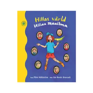 Hillas värld/Hillan maailma är en tvåspråkig bok för barn i åldern 5-9 år. Den handlar om en sverigefinsk familjs vardag i Sverige, och i centrum står familjens dotter Hilla som snart ska fylla 7 år. Vi får träffa Hillas pratglada undulat Tipu och hälsa på hemma hos bästa kompisen Svea och hennes ragdollkatt August. Vi får också följa med till förskolan och se vad barnen får göra där och till en generationsträff på ett äldreboende för finsktalande. Och så får vi vara med om ett spännande äventyr. Päivi Hällström, som tidigare gett ut  Små, små visor/Pikku, pikku lauluja och  Resan till Finland/Matka Suomeen på Solrosens Förlag, har skrivit texten och Ida Rosén Branzell har gjort illustrationerna. Hillan maailma on kaksikielinen kirja 5-9 vuotiaille lapsille. Se on kertomus ruotsinsuomalaisesta perheestä ja ennen kaikkea perheen tyttärestä Hillasta, joka täyttää pian 7 vuotta. Kirjassa kuvataan perheen arkipäivää Ruotsissa. Saamme tutustua Hillan puheliaaseen undulaattiin Tipuun ja käydä kylässä Hillan parhaan ystävän Svean ja hänen ragdollkissansa Augustin luona. Saamme tutustua myös esikouluun ja nähdä mitä lapset siellä tekevät. Käymme myös suomalaisten vanhusten hoitokodin toimintatuokiossa, joka on kaikenikäisille. Kirjan kirjoittajalta Päivi Hällströmiltä ovat aikaisemmin ilmestyneet kirjat Små, små visor/Pikku, pikku lauluja ja Resan till Finland/Matka Suomeen, Solrosens Förlag. Ida Rosen Branzell on kuvittanut Hillan maailman.    Format Inbunden   Omfång 48 sidor   Språk Svenska   Förlag Solrosens förlag   Utgivningsdatum 2016-11-07   Medverkande Ida Rosén Branzell   Medverkande Gunnel Branzell   ISBN 9789188362636  