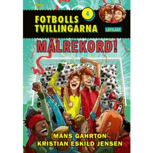 Del 4 i serien om fotbollstvillingarna Kim och Konrad. Kim och Konrad drömmer om att vara den som på egen hand gör flest mål för sitt lag under en säsong. Men vad är viktigast? Antalet mål eller spela som ett lag ...Lättläst version av den populära fotbollsserien om fotbollstvillingarna Kim och Konrad. Texten är kortare, lite rakare och dialogen har fått en mera framträdande roll.    Format Inbunden   Omfång 63 sidor   Språk Svenska   Förlag Berghs   Utgivningsdatum 2022-03-10   Medverkande Kristian Eskild Jensen   Medverkande Fredrika Siwe   ISBN 9789150224597  