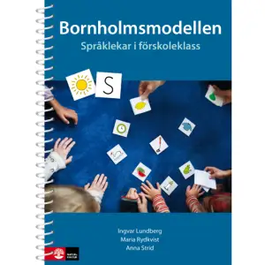 Bornholmsmodellen är vetenskapligt förankrad, väl beprövad och har en stor spridning i landets förskoleklasser. Nu är materialet moderniserat och samlat i en enda volym. Tre böcker har blivit en! Bornholmsmodellen beskriver hur eleverna med strukturerade språklekar övar upp sin språkliga, fonologiska, medvetenhet - den viktiga förutsättningen för att lära sig läsa. Utöver Ingvar Lundbergs metodiska språklekar innehåller boken även metodiska tips, konkreta exempel och kopieringsunderlag - allt för att underlätta lärarens praktiska arbete. Här finns repititionslekar för de elever som behöver träna mer och arbetsblad och svårare övningar för de elever som behöver ytterligare utmaningar. Den nya utgåvan av Bornholmsmodellen är en sammanslagning av de tidigare böckerna Bornholmsmodellen - Vägen till läsning, Bornholmsmodellen i praktiken samt Studiehandledning till Bornholmsmodellen. Bildbanken med 300 bilder ligger nu i färg med åtkomst på webben i utskrivbart format – inloggningsuppgifter får du i boken.    Format Spiral   Omfång 235 sidor   Språk Svenska   Förlag Natur & Kultur Läromedel   Utgivningsdatum 2018-04-16   Medverkande Maria Rydkvist   Medverkande Anna Strid   Medverkande Helen Miller Crafoord   ISBN 9789127452671  