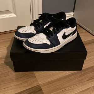 Jordan low golf - Lite slitna under och på toeboxen på vänster sko och lite i skon men inget man bryr sig om. Storlek 41