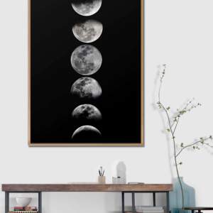 Moon Print DIY Diamantmålning utan ram