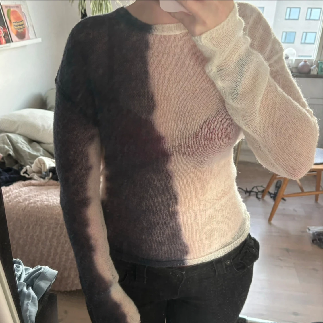 Weekday flerfärgad stickad tröja - 90