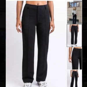 Mid waist kostymbyxor  - Hej🥰Säljer mina kostymbyxor i modellen Sally black short från Madlady i fint skick. Mer bilder kan skickas vid kontakt om man skulle vilja de! Nypris 599 kr, säljer för 200 kr 