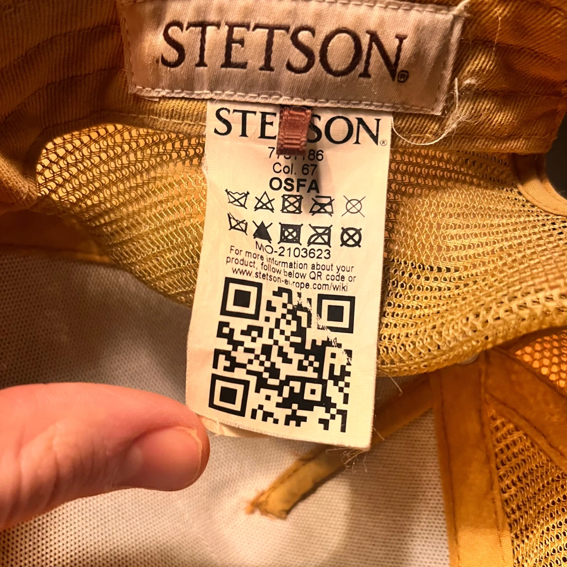 Beige och brun keps från Stetson - 92