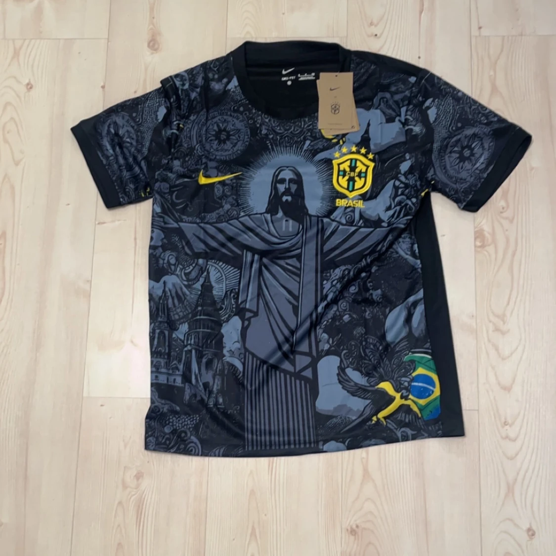 Brasilien Tröja Jesus Staty