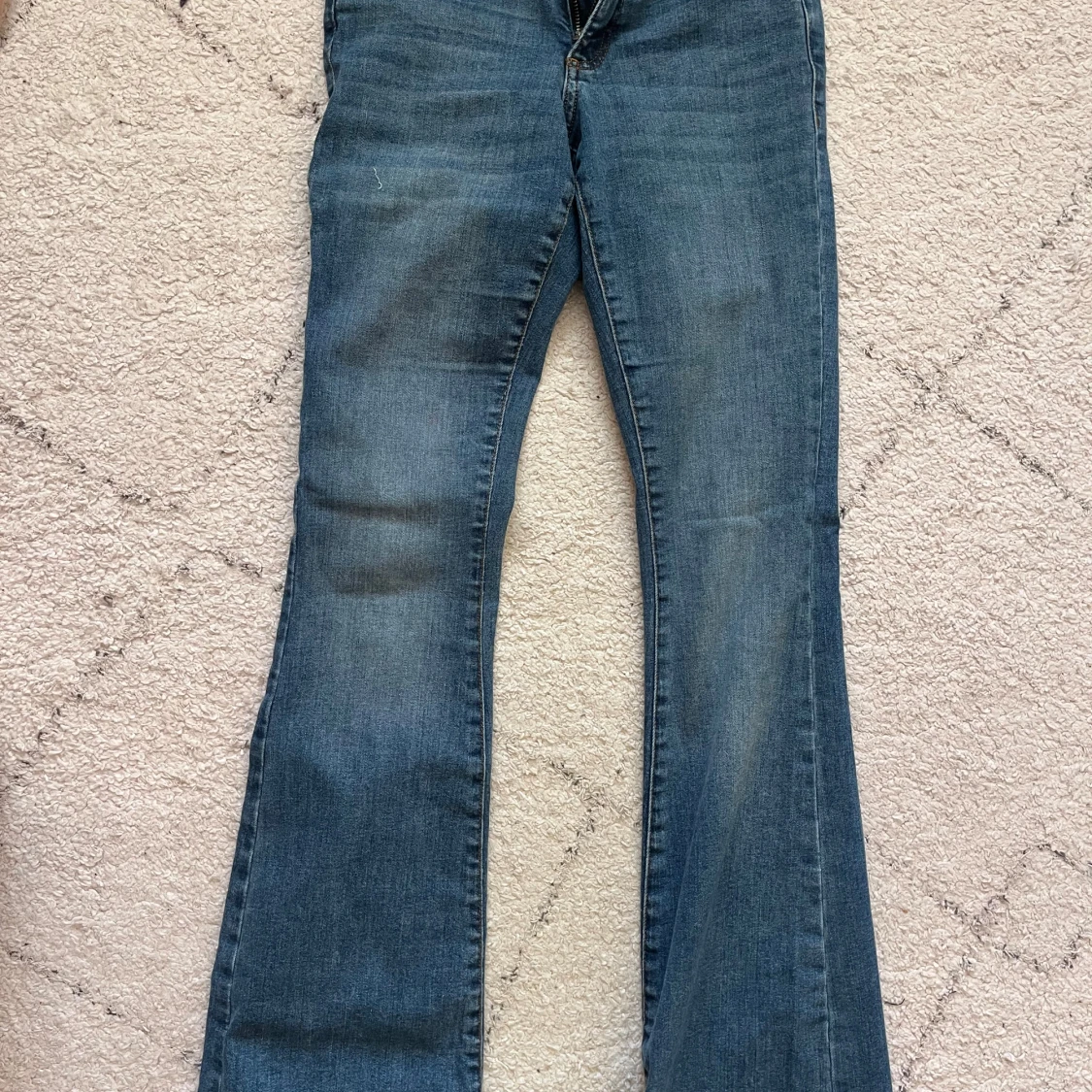 Blå bootcut jeans - 90