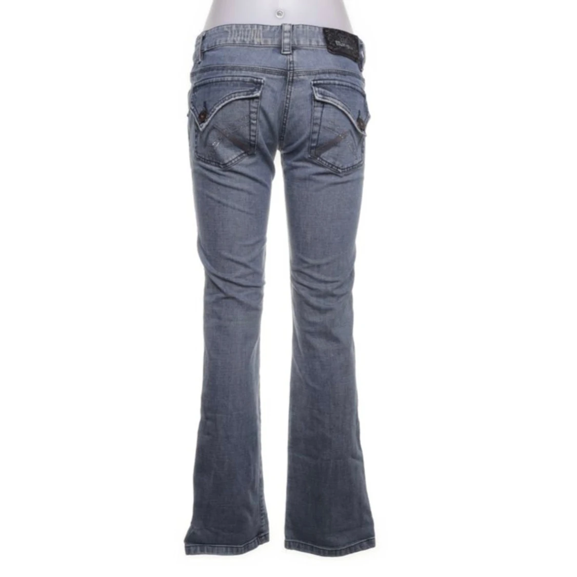 Blå bootcut jeans - 91