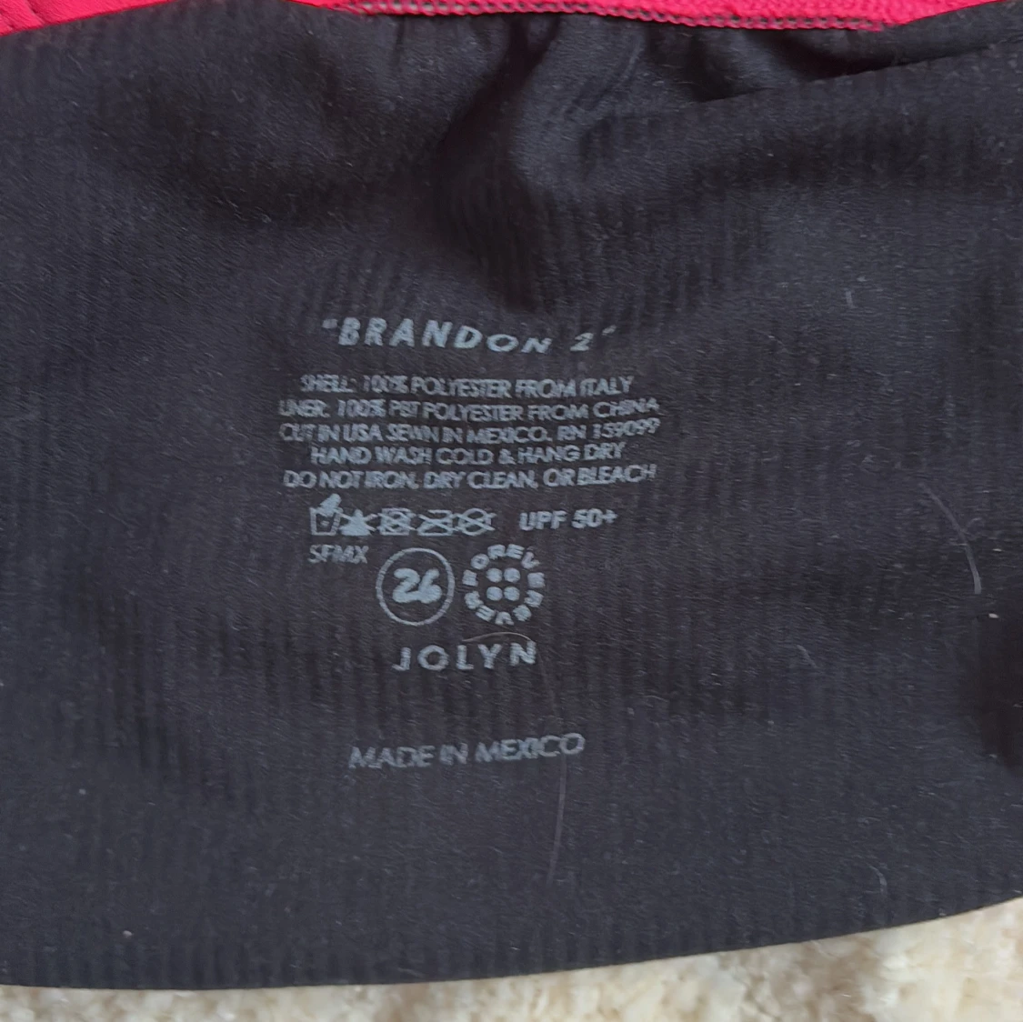 Rosa baddräkt från Jolyn - 2