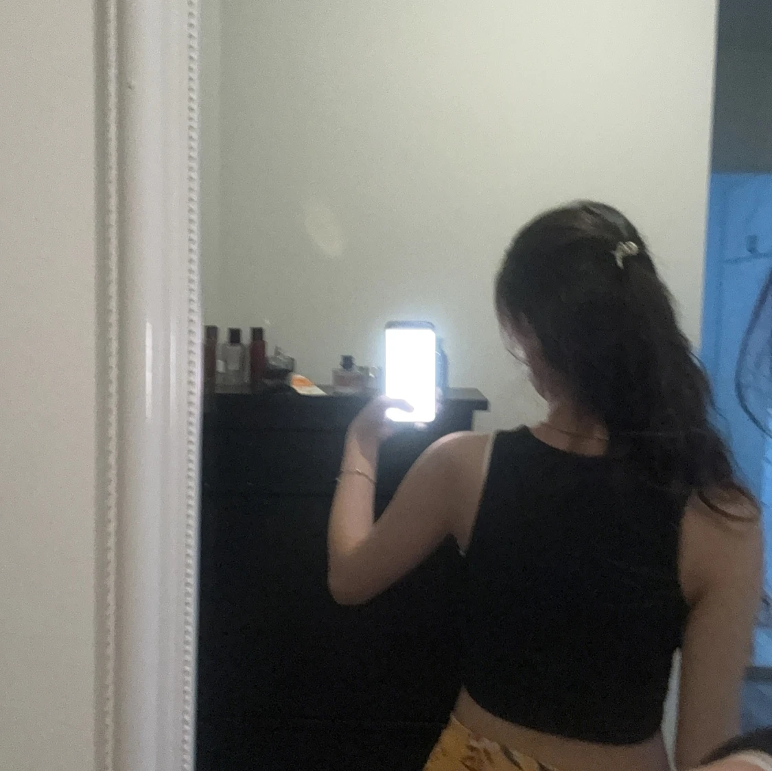 Svart ärmlös topp - 1