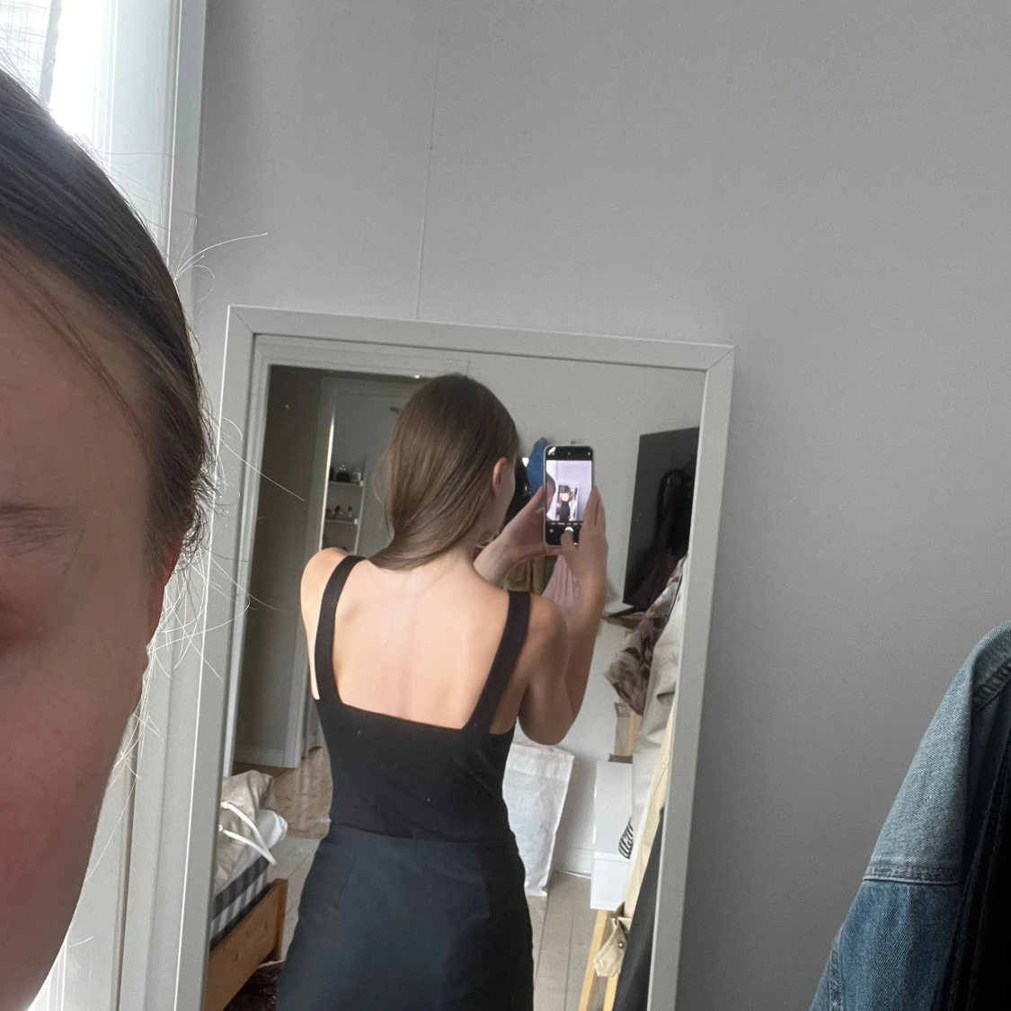 Svart body från H&M i linne. - 91