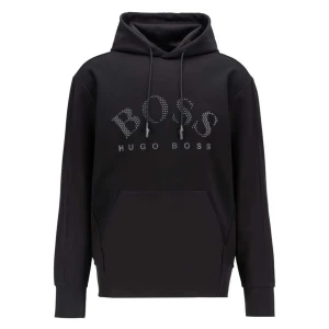 Hugo Boss Ajbxng Hoodie - En svart hoodie från Hugo Boss kollektion med Anthony Joshua. Den är slutsåld överallt och går inte att få tag på längre. Nypris var omkring 2700kr på Hugo boss hemsida. Den är använd max 2 gånger, alltså i nyskick. Storlek M
