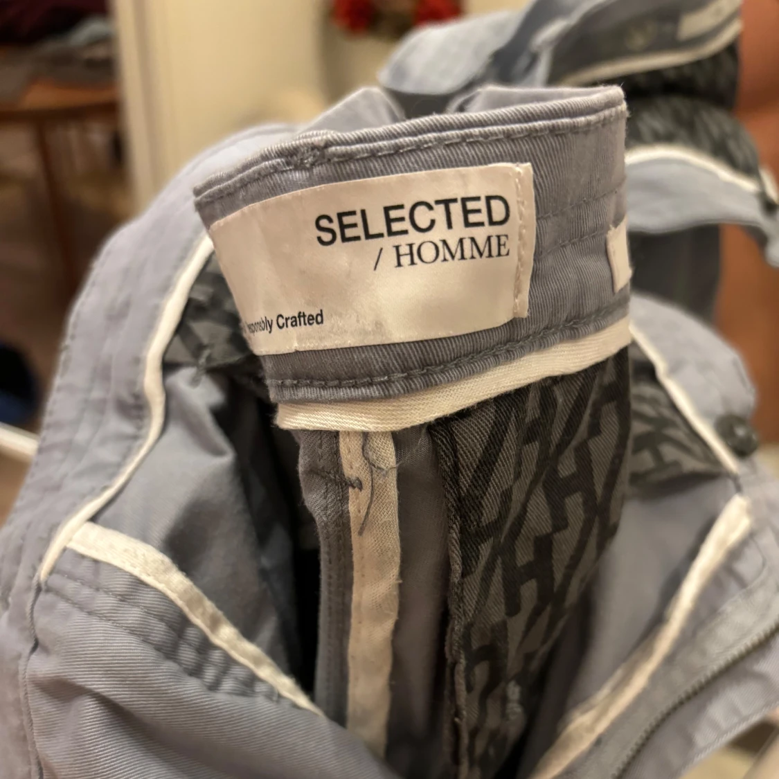 Blåa chinos från selected home - 90