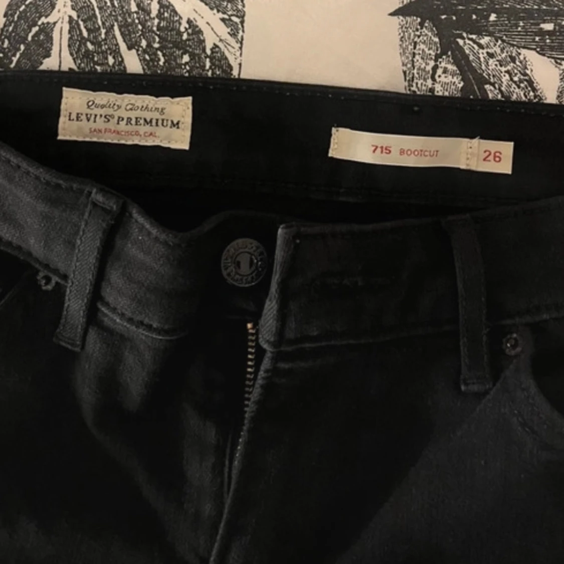 lågmidjade bootcut jeans - 93