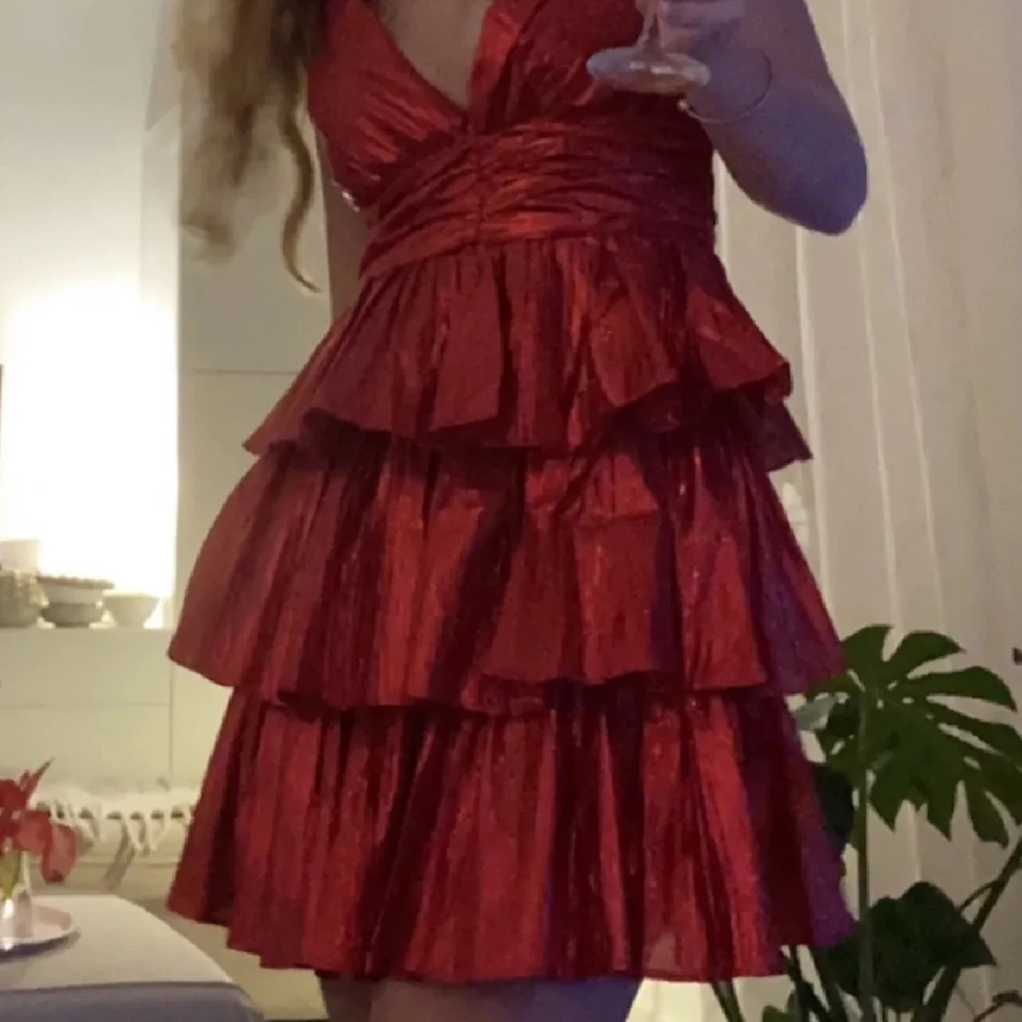 Röd klänning - 91