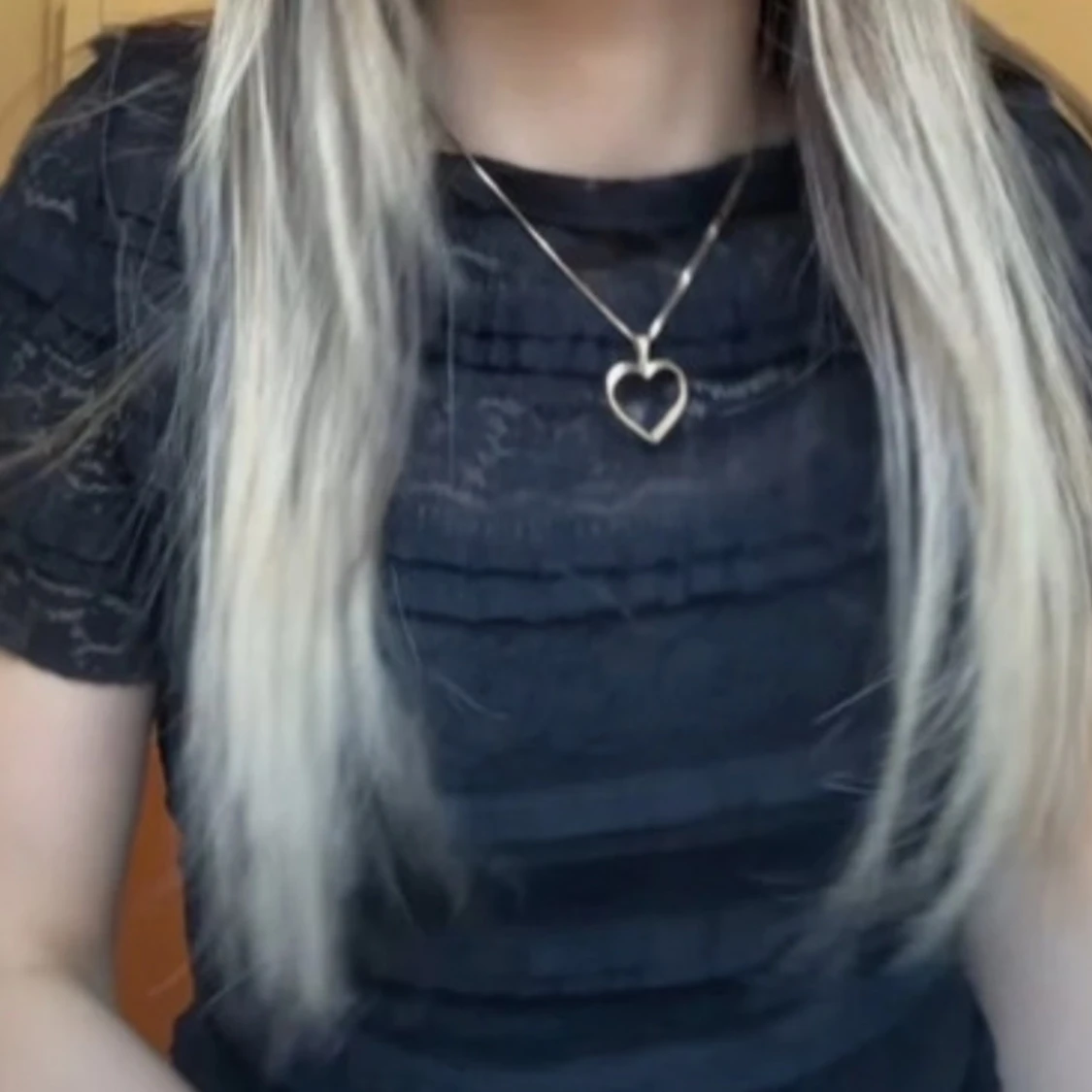 Svart ribbad topp - 90