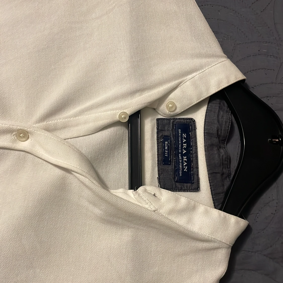 Vit kortärmad skjorta från Zara Man - 90