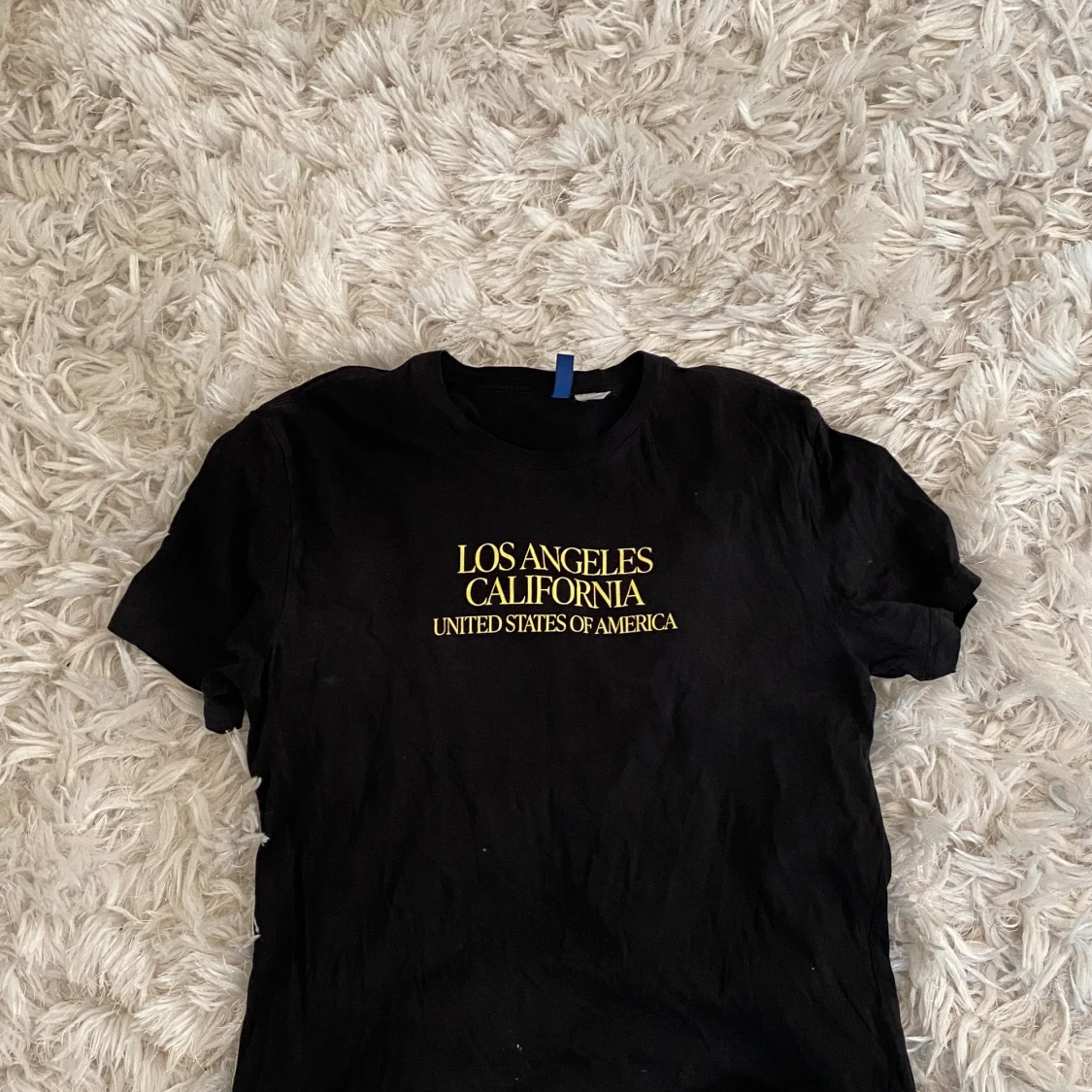 Svart t-shirt med Los Angeles-tryck