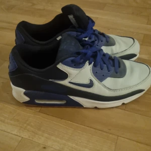 Nike airmax 90 blåvita - Strl 45.5 bra skick använt 2 gånger max