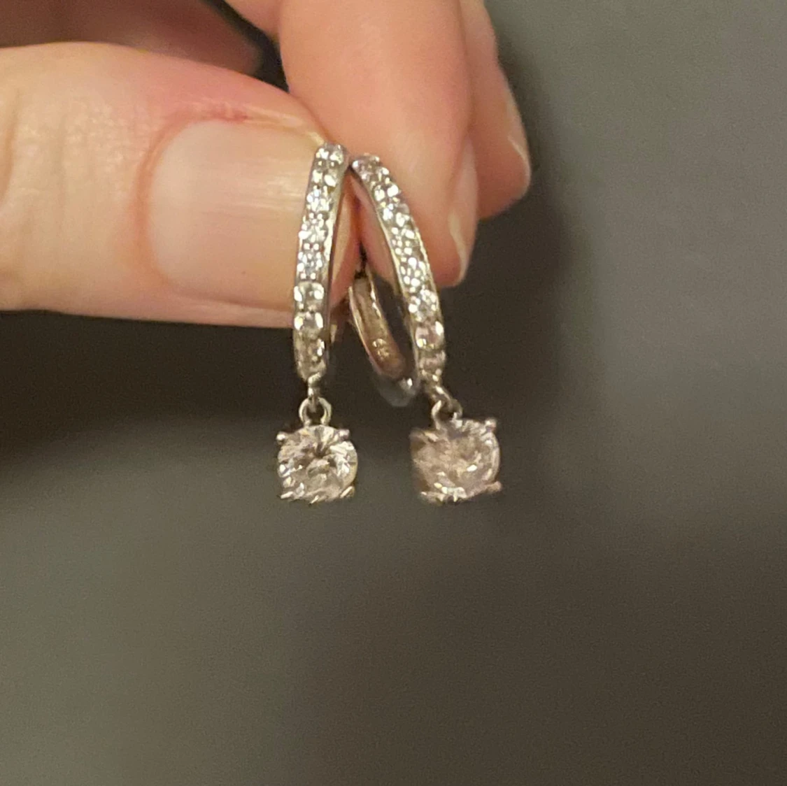 Nya hoop örhängen i äkta silver med kreoler  - 91