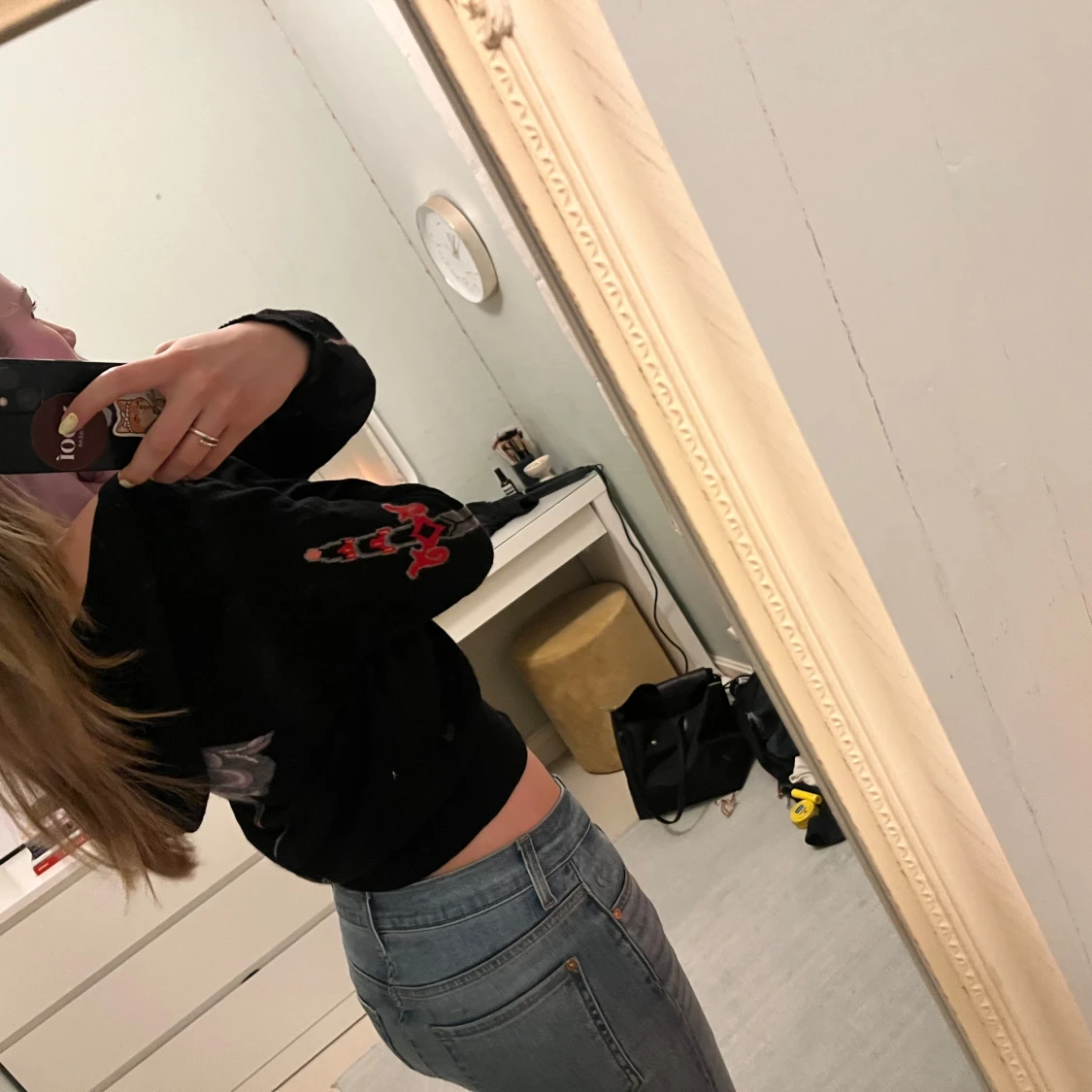 Sjukt unik och cool stickad hoodie med drakar!! - 2