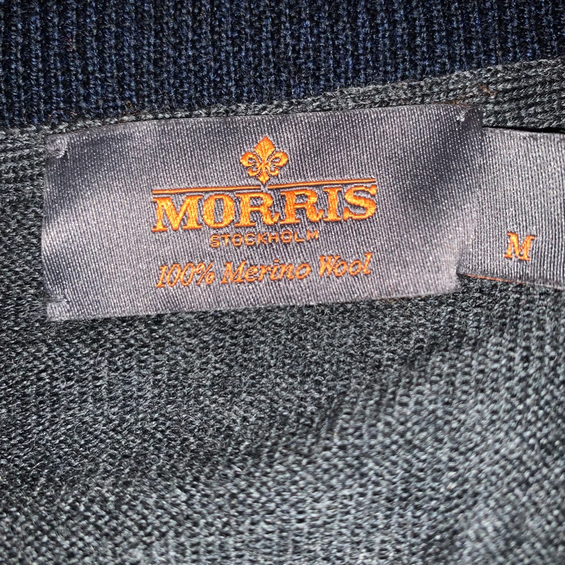 Grå merinoulltröja från Morris - 3