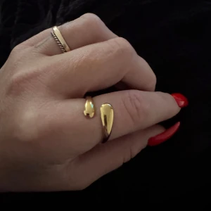 Guld ring Kirurgiskt stål 316L  - Justerbar ring, kirurgiskt stål 316L  