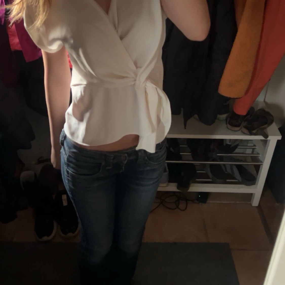 Mörkblåa jeans - 92