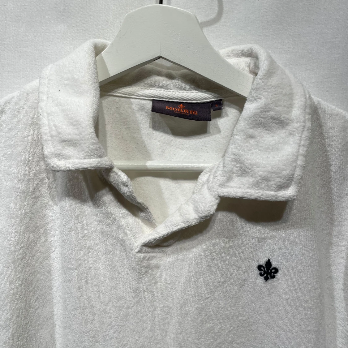 Vit frotté piké från Morris - 91