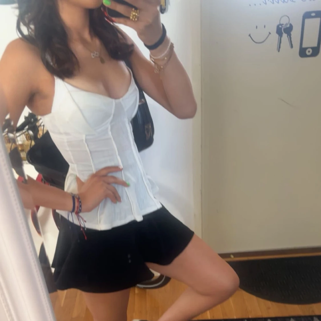 Grå korsettopp - 90