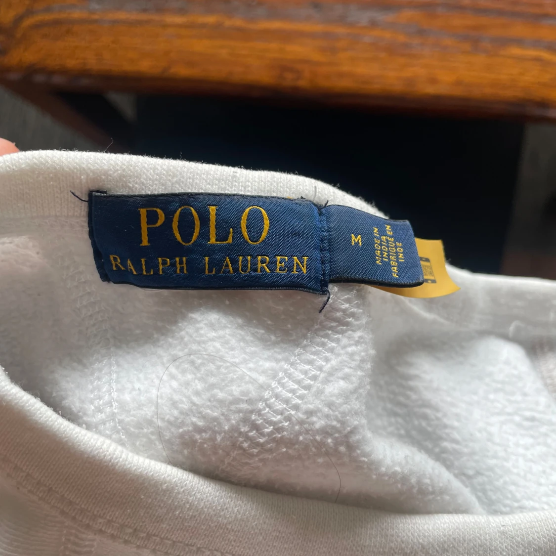 Vit långärmad tröja från Ralph Lauren - 90