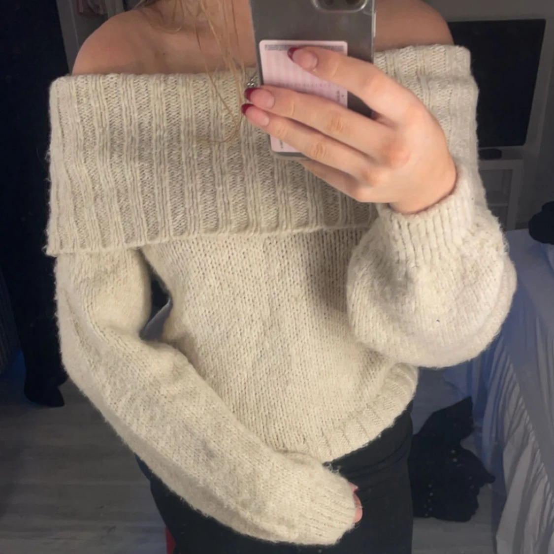 stickad tröja från gina - 90