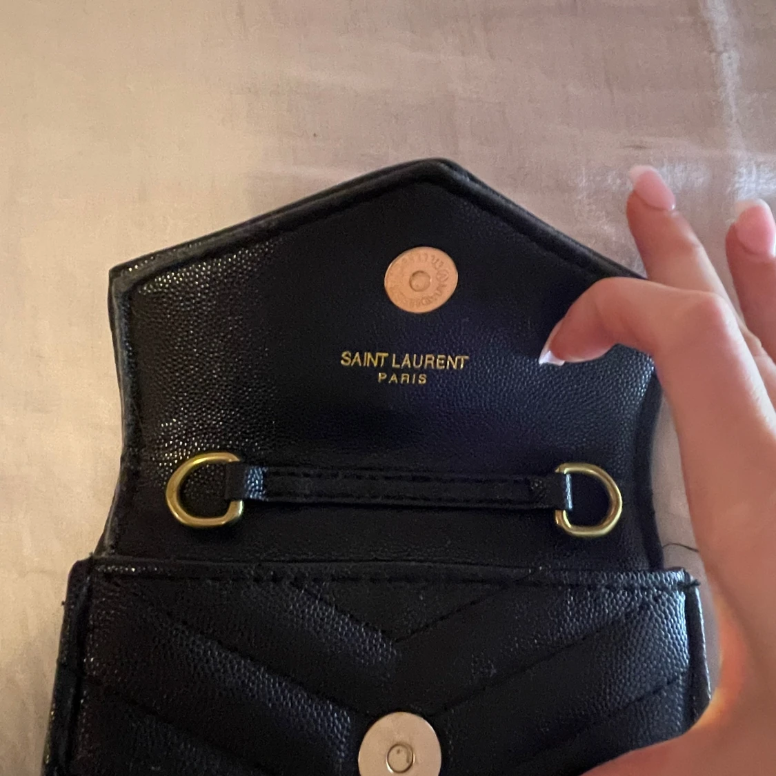 Svart plånbok från Saint Laurent - 90