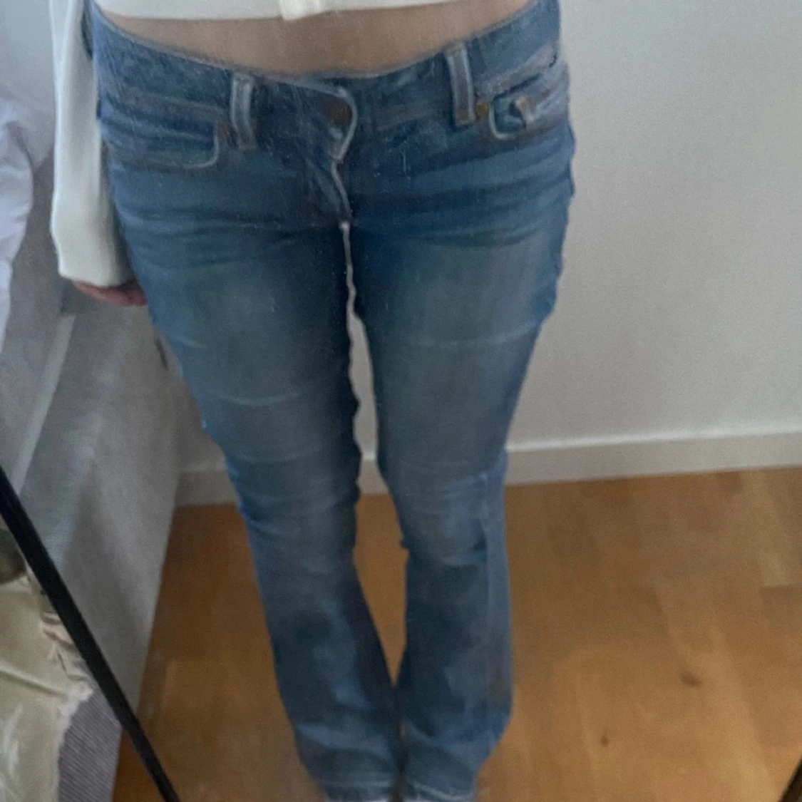 Låg midjade bootcut jeans  - 90