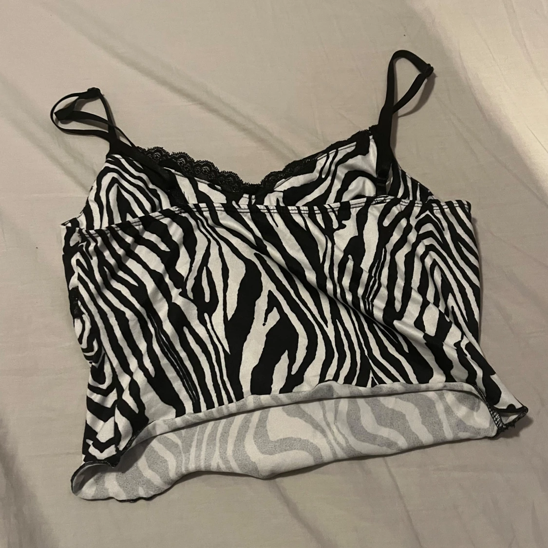Vit zebra topp. - 90
