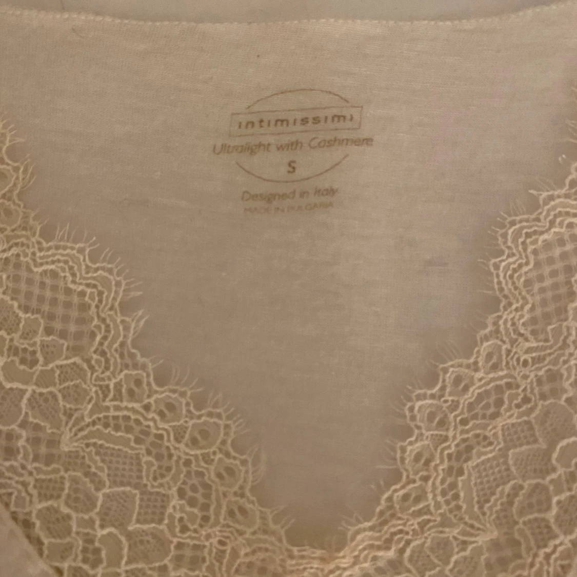 Beige/Vit långärmad topp från Intimissimi - 1