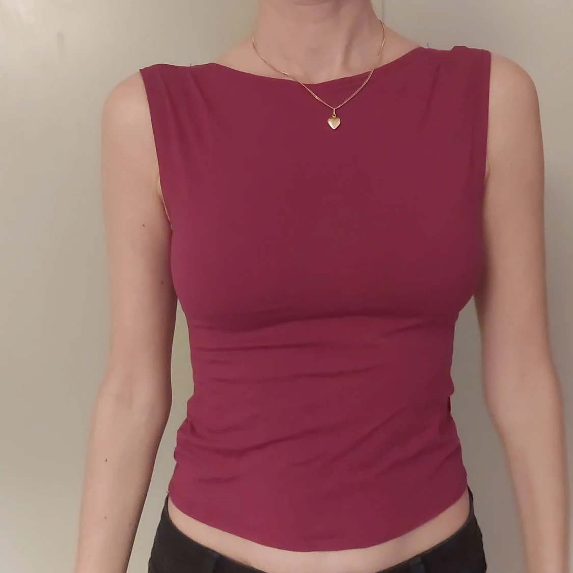 Vintage Vinröd topp  - 91