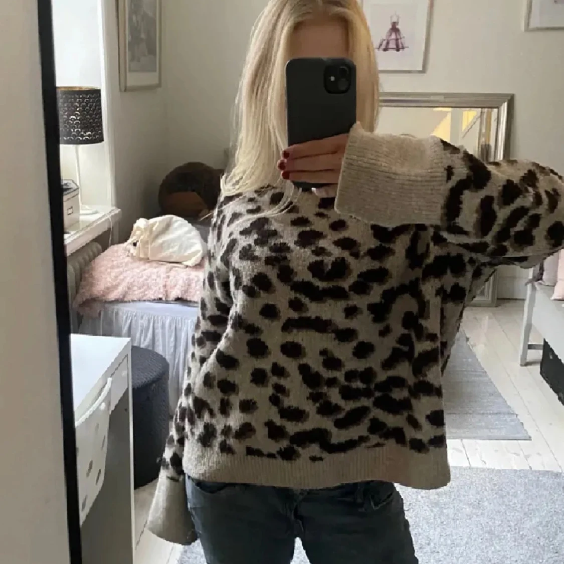 Leopardmönstrad tröja HM